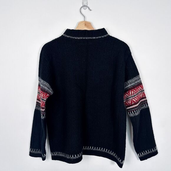 Vintage Highland Glen Made in Scotland Pure New Wool Sweater Sz Small Mock Neck - Picture 3 of 8